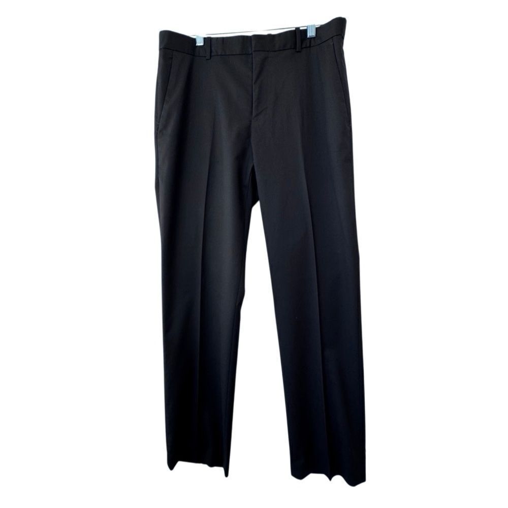 Perry Ellis Stretch Pants Black Dressy Trousers Casual Slacks SZ 32 x 30